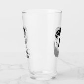 幽霊カニのシルエット影モノグラムをキャスト タンブラーグラス (左)