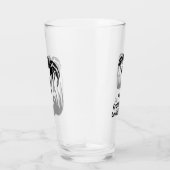 幽霊カニのシルエット影モノグラムをキャスト タンブラーグラス (右)