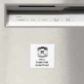幽霊カニのシルエット影モノグラムをキャスト マグネット (インサイチュ (食洗機))