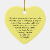 幽霊カニハート形オーナメント セラミックオーナメント (裏面)