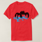 幽霊カニ11 Tシャツ (デザイン正面)