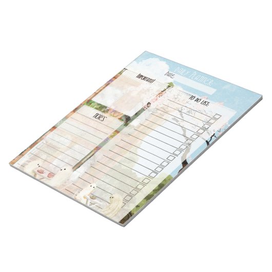 幽霊カフェデイリープランナー ノートパッド (アングル)