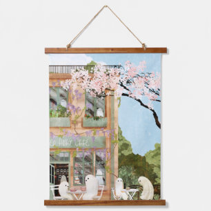 幽霊カフェ 吊り下げ型タペストリー