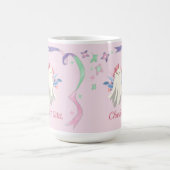 幽霊ガールお洒落おもしろいパステルハローウィンパーティ コーヒーマグカップ (中央)