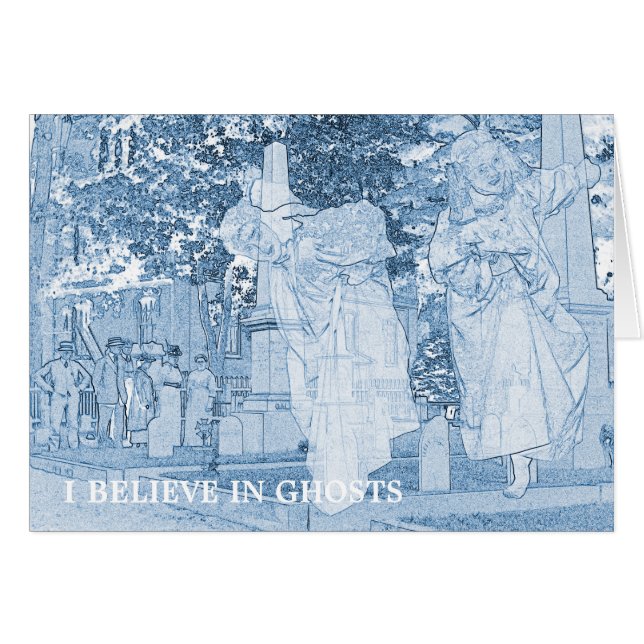 幽霊ガールズエスケープ墓地ヴィンテージアートフォト (正面横)