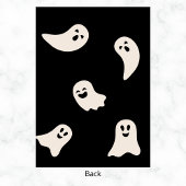 幽霊ガールハロウィーン誕生日任意の年パープル 招待状