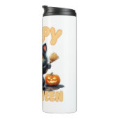 幽霊キャットティー、ハロウィンシャツ不気味、かわいい、ユニーズ タンブラー (回転右)