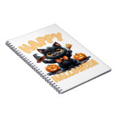 幽霊キャットティー、ハロウィンシャツ不気味、かわいい、ユニーズ ノートブック (右側)