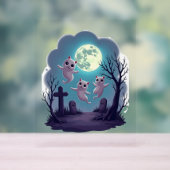 幽霊キャットパレード アクリルサイン (ニュートラル)