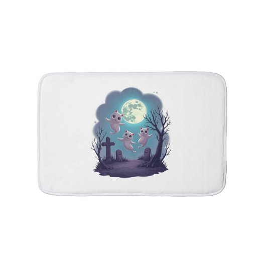 幽霊キャットパレード バスマット (正面)
