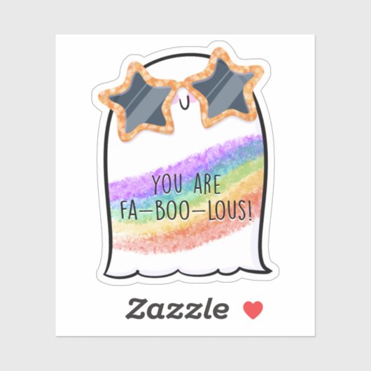 幽霊キュートハロウィーンアートオータム秋シーズン シール (シート)