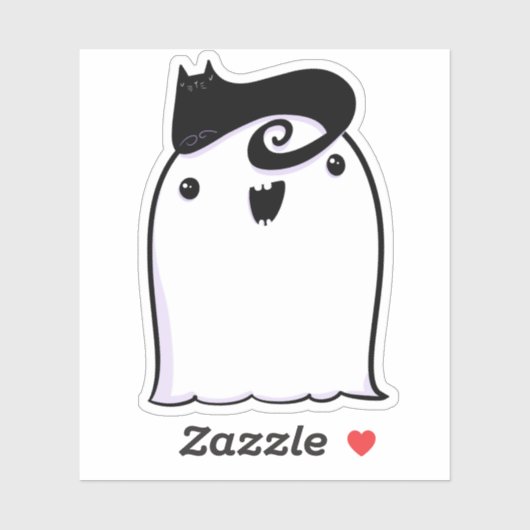 幽霊キュートハロウィーンアートオータム秋シーズン シール (シート)
