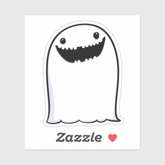 幽霊キュートハロウィーンアートオータム秋シーズン シール (シート)