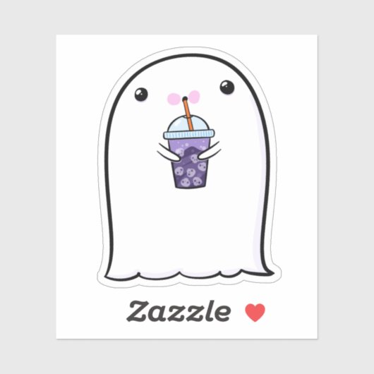 幽霊キュートハロウィーンアートオータム秋シーズン シール (シート)