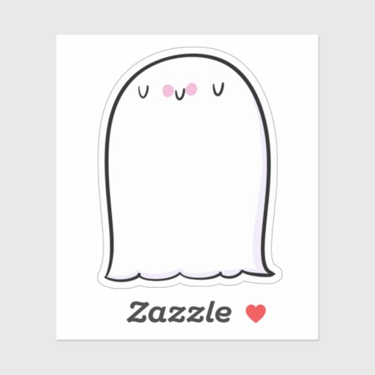 幽霊キュートハロウィーンアートオータム秋シーズン シール (シート)