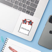 幽霊キュートハロウィーンアートオータム秋シーズン シール (ノートパソコンとiPhone)