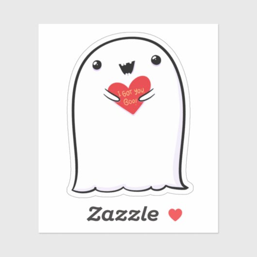 幽霊キュートハロウィーンアートオータム秋シーズン シール (シート)