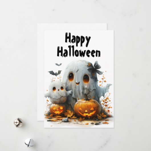 幽霊ギグルアスウィート&ハロウィン不気味ニー シーズンカード (正面/裏面インサイチュ)