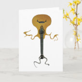 幽霊ギター カード (黄色い花)