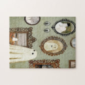 幽霊ギャラリーにポートレートがある ジグソーパズル (横)