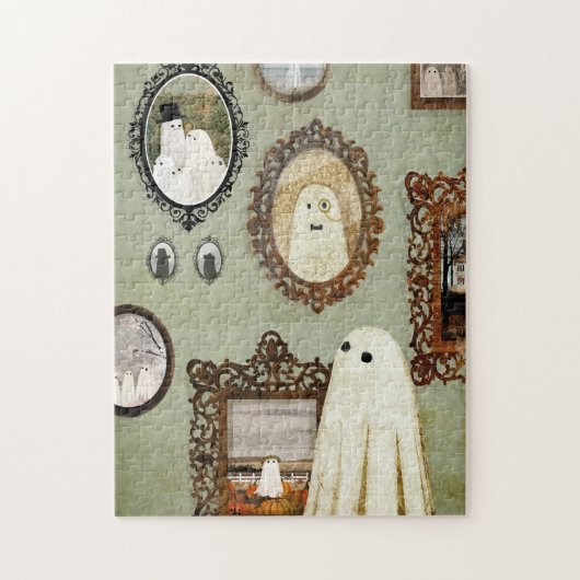 幽霊ギャラリーにポートレートがある ジグソーパズル (縦)