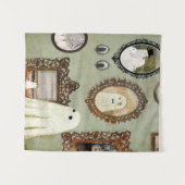 幽霊ギャラリーにポートレートがある タペストリー (正面(横))