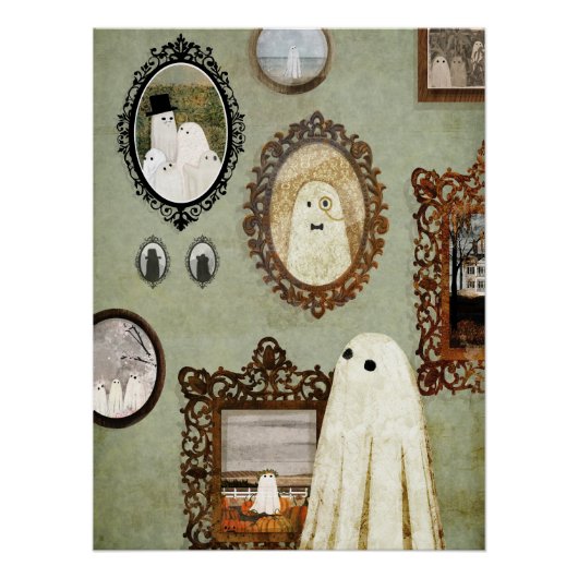 幽霊ギャラリーにポートレートがある ポスター (正面)