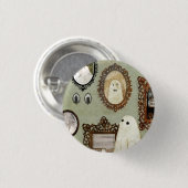 幽霊ギャラリーにポートレートがある 缶バッジ (正面&裏面)