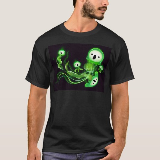 幽霊クラゲ Tシャツ (正面)