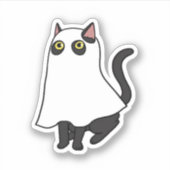 幽霊クラシックキャットTシャツ_2 シール (正面)