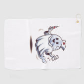 幽霊クラシックナースTシャツ ゴルフタオル (横)