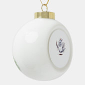 幽霊クラシックナースTシャツ セラミックボールオーナメント (左)