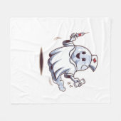 幽霊クラシックナースTシャツ フリースブランケット (正面(横))