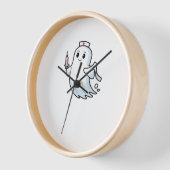 幽霊クラシックナースTシャツ_1 壁時計 (傾斜)