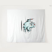 幽霊クラシックナースTシャツ_2 タペストリー (正面(横))