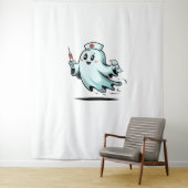 幽霊クラシックナースTシャツ_2 タペストリー (インサイチュ)