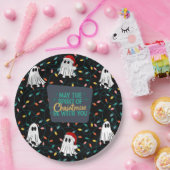 幽霊クリスマスデザイン ペーパープレート (パーティー)