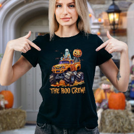 幽霊クルーのハロウィーン モンスタートラック Tシャツ