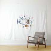 幽霊クールハロウィーンビベス タペストリー (インサイチュ(横))