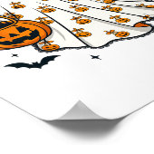 幽霊コケ不気味ットハロウィーンパンプキントリートOr T ポスター (角)