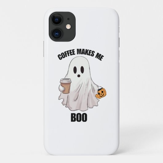 幽霊コーヒーハロウィンおもしろい  Case-Mate iPhoneケース (裏面)