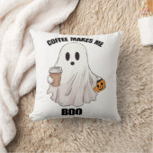 幽霊コーヒーハロウィンおもしろ  クッション (ブランケット)