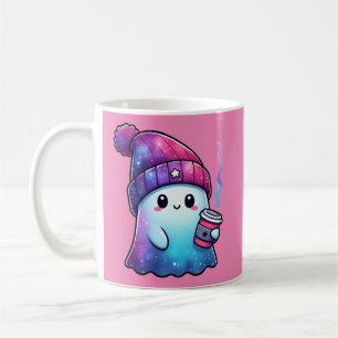 幽霊コーヒー好きにはかわいい幽霊付きマグカップ コーヒーマグカップ