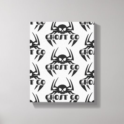 幽霊ゴー不気味シーズン キャンバスプリント (正面)