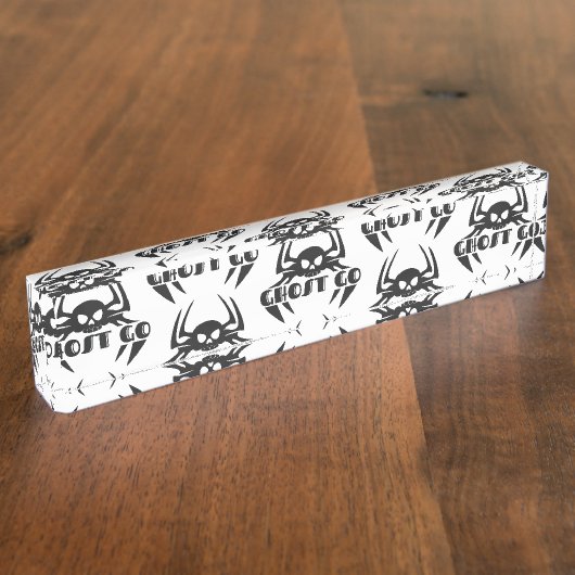 幽霊ゴー不気味シーズン デスクネームプレート (側面)