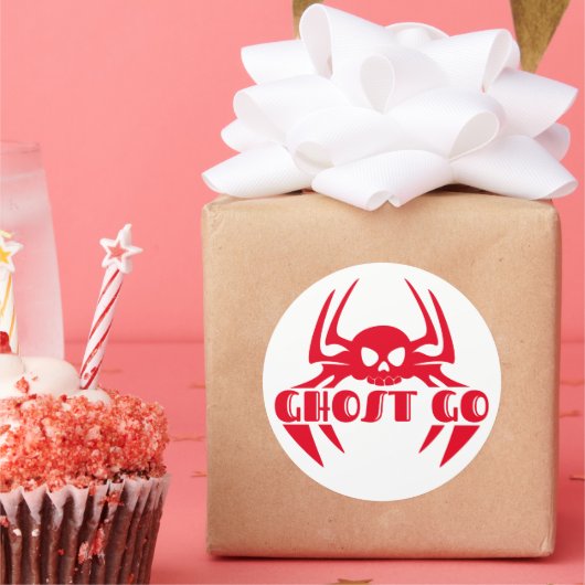 幽霊ゴー不気味シーズン ラウンドシール (パーティー)