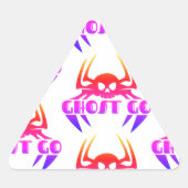 幽霊ゴー不気味シーズン 三角形シール (正面)