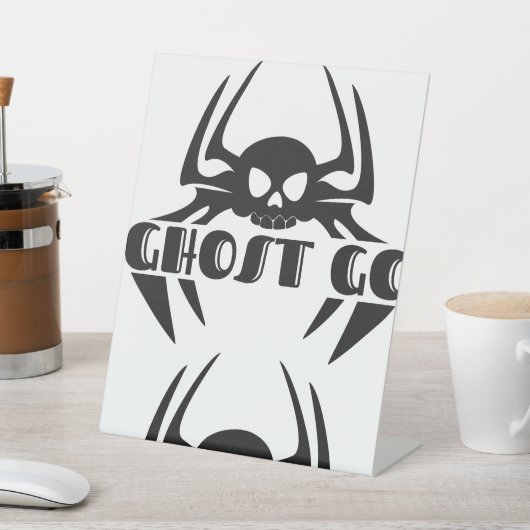 幽霊ゴー不気味シーズン 台座サイン (インサイチュ)