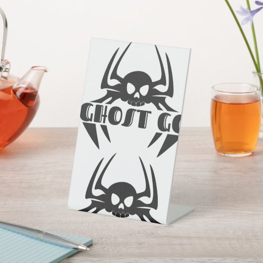 幽霊ゴー不気味シーズン 台座サイン (インサイチュ)