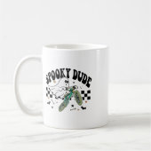 幽霊サイクリング自転車レトロハローウィンパーティC コーヒーマグカップ (左)